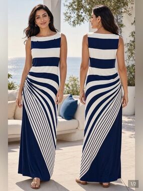 Soft Surroundings Vela Infinity Maxi Dress Size Large